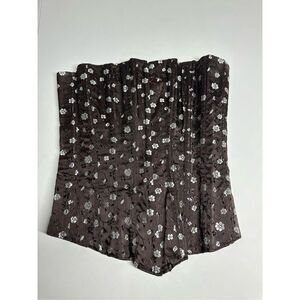 Tesa Women’s Bohemian Corset Brown White Size 34 Lace Up